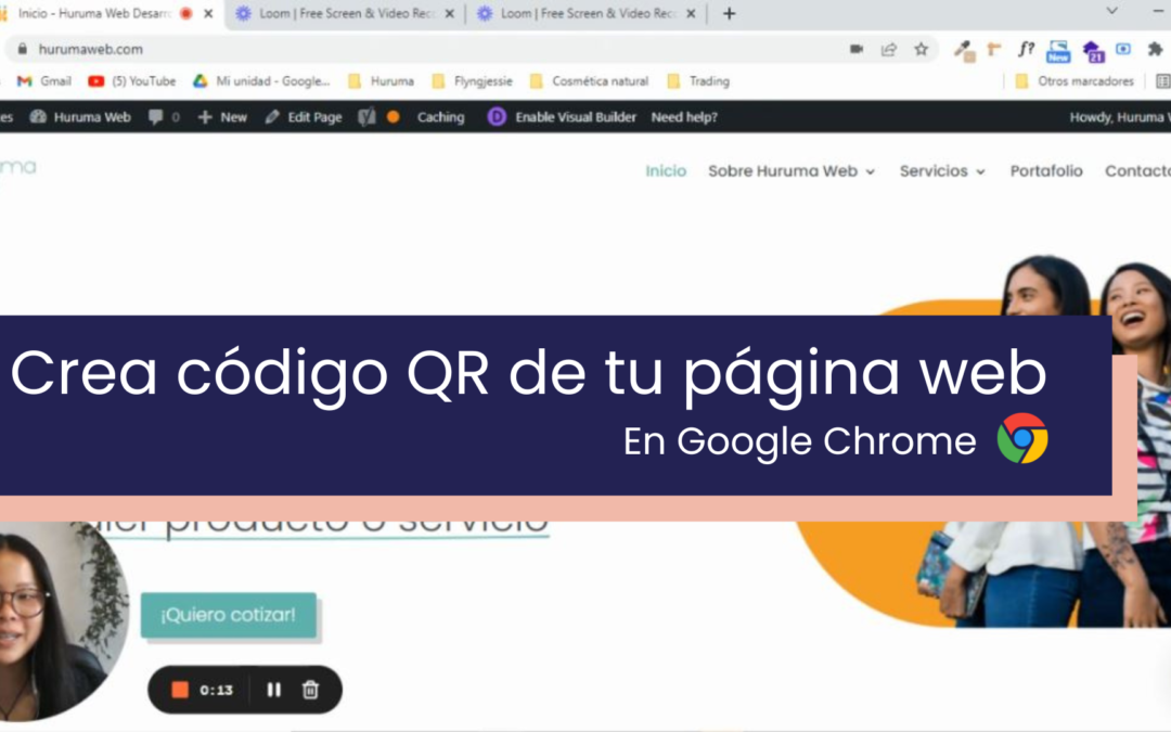 Crea tu código QR para tu página web en Google Chrome